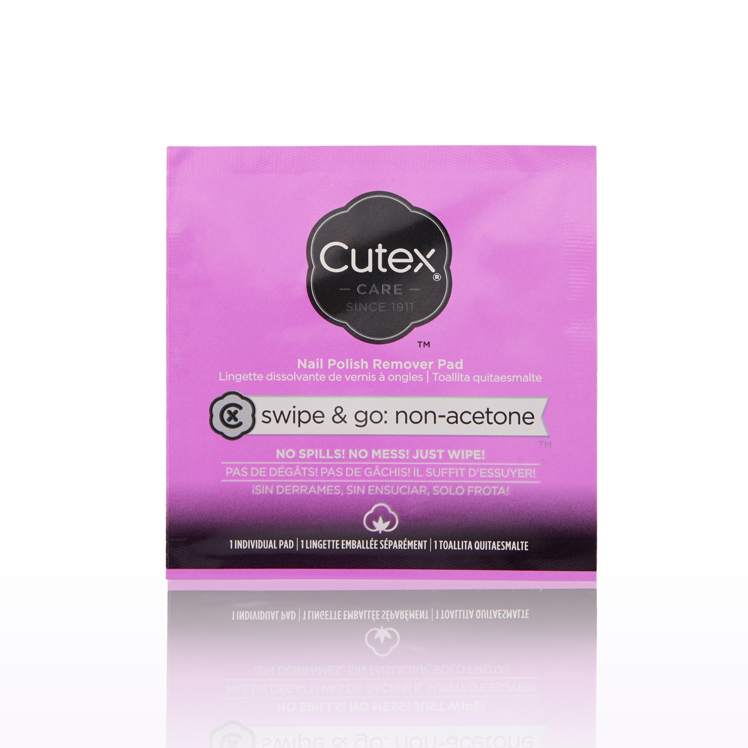 Cutex Care Nail Polish Remover Pads, Swipe & Go: Non-Acetone, 10 Counts  Ingredients and Reviews